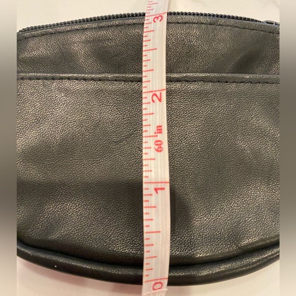 Buxton Black Leather Card Coin Case - Picture 6 of 6